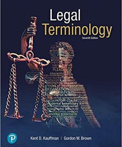 (Original PDF) Legal Terminology 7th Edition by Kent D. Kauffman