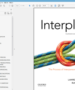 (Original PDF) Interplay: The Process of Interpersonal Communication 14th Edition