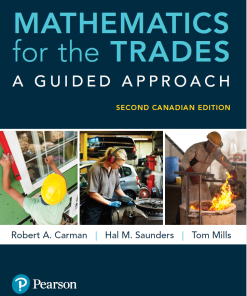 (Original PDF) Mathematics for the Trades A Guided Approach, Second Canadian