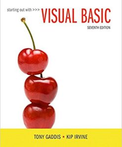 (eBook PDF) Starting Out With Visual Basic 7th Edition by Tony Gaddis