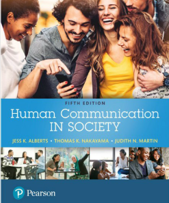 (eBook PDF) Human Communication in Society 5th by Jess K. Alberts