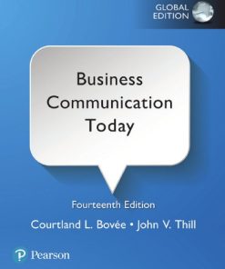 Business communication today 14 ed. (global ed.) Edition Bovée - eBook PDF