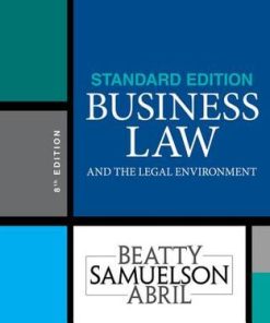 Business Law and the Legal Environment, Standard Edition Jeffrey F. Beatty - eBook PDF