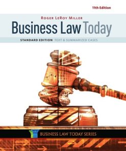 Business law today: text and summarized cases 11th edition, Standard edition Edition Miller - eBook PDF