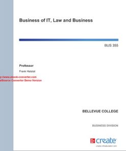 Business of IT, Law and Business 1st Edition Frank Hatstat - eBook PDF
