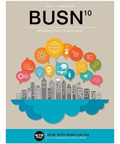 BUSN 10: Introduction to Business 10th Edition Marcella Kelly - eBook PDF