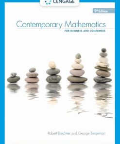 Contemporary mathematics for business and consumers 9th Edition Robert A. Brechner - eBook PDF
