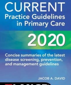 CURRENT Practice Guidelines in Primary Care 2020 18th Edition- eBook PDF