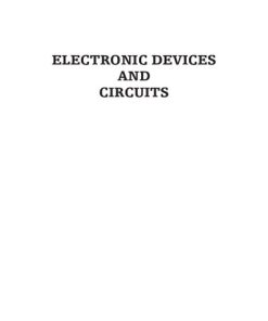 Electronic Devices and Circuits 1st edition - eBook PDF