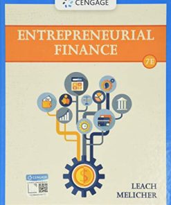 Entrepreneurial Finance 7th Edition J. Chris Leach - eBook PDF