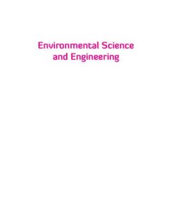 Environmental Science and Engineering 1st Edition - eBook PDF