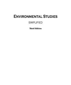 Environmental Studies 3rd Edition Benny Joseph - eBook PDF