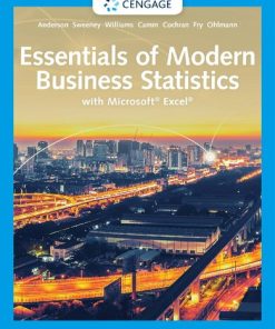 Essentials of Modern Business Statistics with Microsoft Excel 8th Edition David R. Anderson - eBook PDF