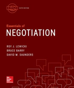 Essentials of Negotiation, 6e 6th Edition Roy J. Lewicki - eBook PDF