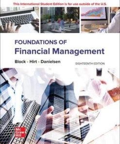 Foundations of Financial Management, 18e ISE 18th Edition Stanley B. Block - eBook PDF