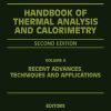 Handbook of Thermal Analysis and Calorimetry: Recent Advances, Techniques and Applications 2nd Edition Sergey Vyazovkin - eBook PDF