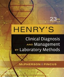 Henry's clinical diagnosis and management by laboratory methods 23rd ed Edition Mcpherson - eBook PDF