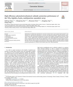 High-efficiency photoelectrochemical cathodic protection performance of the TiO2/AgInSe2/In2Se3 multijunction nanosheet array - eBook PDF