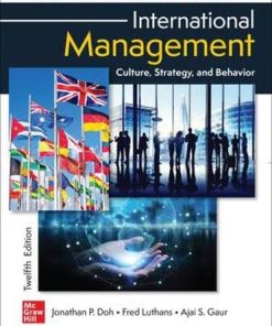 International Management: Culture Strategy and Behavior, 12e ISE 12th/ISE Edition Fred Luthans - eBook PDF