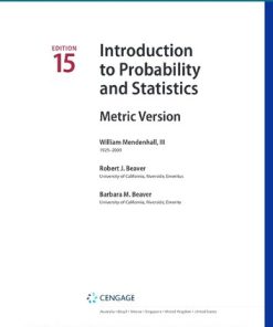 Introduction to Probability and Statistics (Metric Version) 15th Edition William Mendenhall - eBook PDF