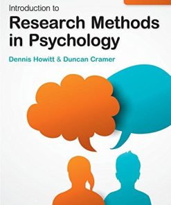 Introduction to Research Methods in Psychology, 4th ed 4th Edition Dennis Howitt - eBook PDF