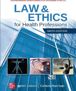 Ise Ebook Online Access for Law and Ethics for the Health Professions 9th Edition - eBook PDF