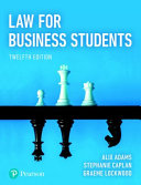 Law for Business Students, 12th Edition Alix Adams - eBook PDF