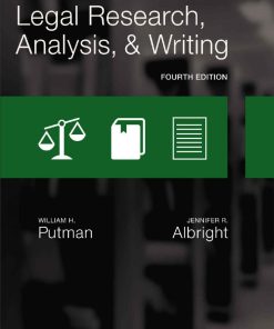 Legal Research, Analysis, and Writing - 4th Edition - eBook PDF