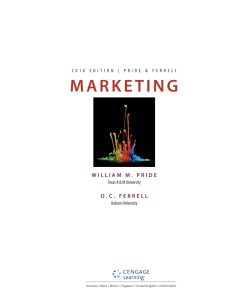 Marketing 2018 19th edition William M. Pride - eBook PDF