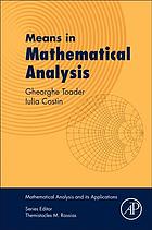 Means in mathematical analysis. Bivariate means) 1st edition - eBook PDF