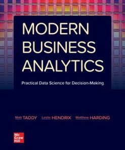 Modern Business Analytics: Practical Data Science for Decision-making - eBook PDF