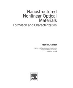 Nanostructured Nonlinear Optical Materials: Formation and Characterization (Micro and Nano Technologies) - eBook PDF