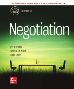 Negotiation, 9e ISE 9th/ISE Edition Roy J. Lewicki - eBook PDF