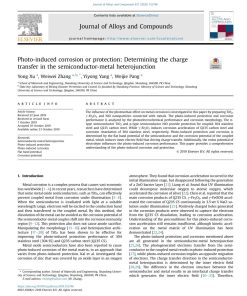 Photo-induced corrosion or protection: Determining the charge transfer in the semiconductor-metal heterojunction - eBook PDF