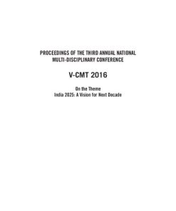 Proceedings of the Third Annual National Multi-Disciplinary Conference, V-CMT 2016 - eBook PDF