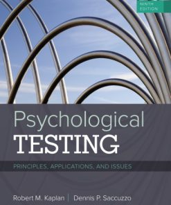 Psychological Testing: Principles, Applications, and Issues 9th Edition Robert M. Kaplan - eBook PDF