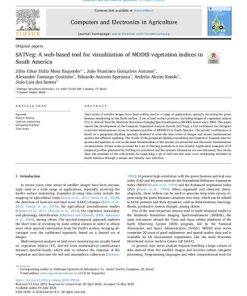 SATVeg: A web-based tool for visualization of MODIS vegetation indices in T South America - eBook PDF