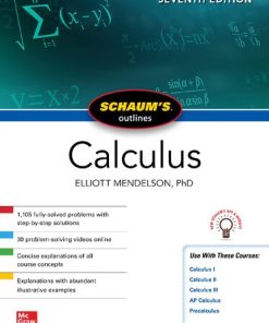 Schaum's Outline of Calculus, 7th Edition Elliott Mendelson - eBook PDF