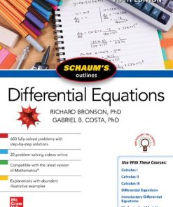 Schaum's Outline of Differential Equations, Fifth Edition Bronson - eBook PDF