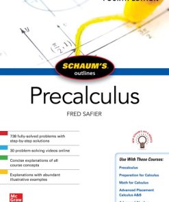 Schaum’s Outline of Precalculus 4th Edition Fred Safier - eBook PDF