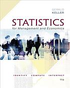 Statistics for management and economics 11e. Edition Keller - eBook PDF