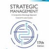 Strategic Management : A Competitive Advantage Approach — Concepts and Cases, 17th Global Edition Fred R. David - eBook PDF