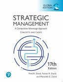 Strategic Management : A Competitive Advantage Approach — Concepts and Cases, 17th Global Edition Fred R. David - eBook PDF