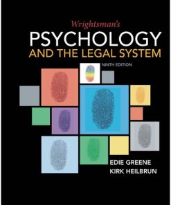 Wrightsman's Psychology and the Legal System 9th Edition Edith Greene - eBook PDF